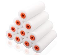Dhisperares 10 Pièces Rouleau Peinture Kit, 10 cm Petit Rouleau Peinture | Mousse Haute Densité, Rouleaux à Peinture, Réutilisable Paint Roller pour La Décoration Murale, Plafond