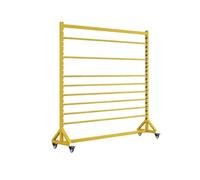 DHMYDPDZ Chariot Rangement Mobile en métal pour Rouleaux Tissu,Rack Professionnel pour Rouleaux Tissu 100cm-8rods