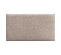 DHOME Ensemble de 1 Panneau Rembourré en Tissu Aqualine Pack Autocollant pour Mur Acoustique Absorbant Protection Contre Les Chocs Tête de Lit Décoration Maison (Sable, 60x50cm, x1)