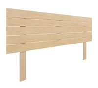 DHOME Tête de lit en Bois MDF Recy vec Pieds Lit Horizontal Style Palettes Quincaillerie Incluse (Bois Naturel, 160cm)