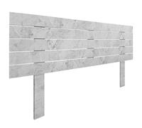 DHOME Tête de lit en Bois MDF Recy vec Pieds Lit Horizontal Style Palettes Quincaillerie Incluse (160cm, Finition marbre)