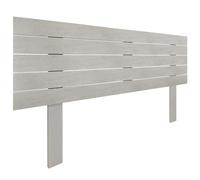 DHOME Tête de lit en Bois MDF Recy vec Pieds Lit Horizontal Style Palettes Quincaillerie Incluse (Gris Tribal, 160cm)