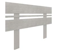 DHOME Tête de Lit en Bois MDF Recyclé Style Horizontal Large avec Pieds pour Lit Type Palette Quincaillerie Incluse (90x115 Horizontal Large, Gris Tribal)
