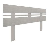 DHOME Tête de Lit en Bois MDF Recyclé Style Horizontal Large avec Pieds pour Lit Type Palette Quincaillerie Incluse (150x115 Horizontal Large, Gris Tribal)