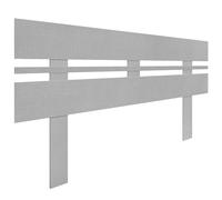 DHOME Tête de Lit en Bois MDF Recyclé Style Horizontal Large avec Pieds pour Lit Type Palette Quincaillerie Incluse (140x115 Horizontal Large, Chevron Gris)