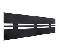 DHOME Tête de Lit en Bois MDF Recyclé Style Horizontal Large pour Lit Type Palette Quincaillerie Incluse (160x46 Horizontal Large, Noir)