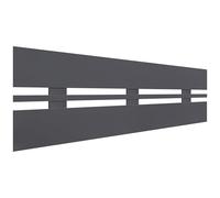 DHOME Tête de Lit en Bois MDF Recyclé Style Horizontal Large pour Lit Type Palette Quincaillerie Incluse (145x46 Horizontal Large, Gris)