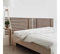 DHOME Tête de lit en Bois recy M avec Pieds, Style Japonais, lit palettes, ferrures incluses (210cm Dual, Noyer Bois)
