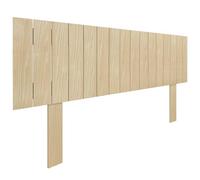 DHOME Tête de lit en Bois recyclé MDF avec Pieds, Style Palette Vertical, lit Palettes, Ferrures incluses (150cm, Bois Naturel)