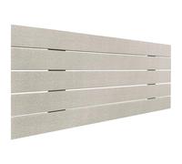 DHOME Tête de Lit en Bois Recyclé MDF Style Palette Horizontale Lit en Palettes Ferrures incluses (95cm, Pointes Beige)