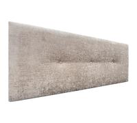 DHOME Tête de lit en Laine Naturelle avec Boutons Tête de lit tapissée Chambre à Coucher Literie tapissée Winter Luxury (Leine Beige, 145x50cm (135/140))