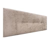 DHOME Tête de lit en Laine Naturelle avec Boutons Tête de lit tapissée Chambre à Coucher Literie tapissée Winter Luxury (Laine Brun Clair, 160x50cm (150/160))