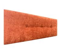 DHOME Tête de lit en Laine Naturelle avec Boutons Tête de lit tapissée Chambre à Coucher Literie tapissée Winter Luxury (Leine Orange, 160x50cm (150/160))
