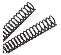Dhp - In-Ex-44463 - Lot De 100 Spirales Metalliques Pour Reliure, Etape 5:1, 20 Mm, Noir