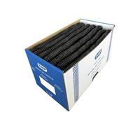 DHP - Lot de 50 spirales en plastique pour reliure, étape 5:1, 28 mm, noir