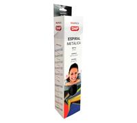 DHP - Spirale métallique pour reliure, étape 5:1, 12 mm, noir (MiniPACK Boîte de 25 unités)