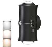 Dhqkqg Lampe Detecteur de Mouvement Interieur,Veilleuse Magnétique,Lampe Murale Sans Fil avec Détecteur de Mouvement,3 Températures de Couleur Veilleuse Led pour Couloirs,Escaliers,Chambres