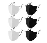DHSBGWSX Lot de 6 masques réutilisables, réglables et respirants, housses anti-poussière d'extérieur pour hommes et femmes