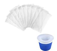 DHWEKU 10 pcs Chaussettes de Skimmer pour Piscine, Chaussette Filtre Piscine Filtre Skimmer Piscine, Pool Skimmer Socks, Chaussettes d'écumeur de Piscine en Maille Ultra Fine