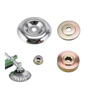 DHWEKU Kit Fixation écrou Lame Boîte,Tête de Débroussailleuse Universelle Accessoires,4 Morceaux Kit Ecrou Tete Debroussailleuse,Lames de Boîte Vitesse Métal,pour Tondeuse à Gazon Brosse Cutter