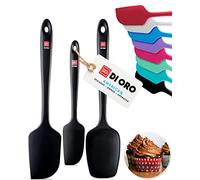 DI ORO® - Lot de spatules en silicone - Cuillère et spatules maryses silicones résistantes à 315 ºC - Design sans coutures - Silicone professionnel antiadhésif avec âme en acier inoxydable