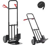 Diable - Chariot de transport/chariot empilable - Capacité de charge : 272 kg - Dimensions : 48 x 46 x 120 cm - Avec sangle d'arrimage - Pour la maison, le bureau, l'entrepôt, le supermarché