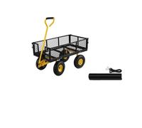 Diable de jardin, grande capacité de charge, côtés de la grille amovibles, 900lbs