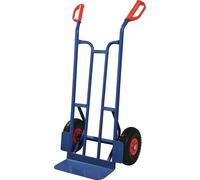 Diable H.1150mm Bavette-L150xB400mm RouesPolyuréthaneChg.250kg bleu TECWERK