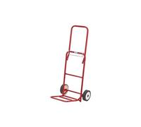 Diable métal pliant charge 100 kg - Rouge -