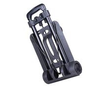 Diable pliable 2 roues, capacité 110 lbs, barre 88.9cm | Chariot de voyage léger, structure ABS et fer, fixation par cordes à crochets, pour courses et aéroport