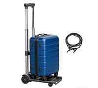 Diable Pliable - Capacité de 100 kg pour Transporteur Portable à Roues,Chariot Pliable avec une Hauteur Réglable - pour Garage, Transport, Courses, Épicerie, Voyage et Aéroport