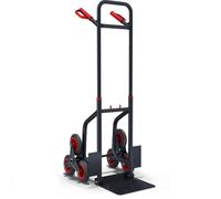Diable pliable Chariot de transport charge max.150kg monte escalier cadre en acier