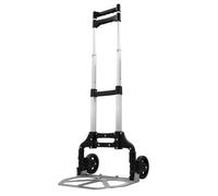 Diable pliable EURO VANADIUM - 70 kg - chariot de transport compact - 39 5 x 99 cm - gris et noir