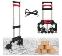 Diable pliable FISHTEC Léger Télescopique - Charge garantie 60 kg Gris G