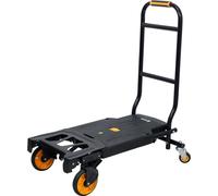 Diable pliable jusqu'à 130 kg, chariot de transport, chariot de transport 2 en 1