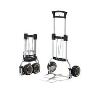 Diable pliable VA alu chroméH.1120mm pelle-L420xB495mm capacité 100kg
