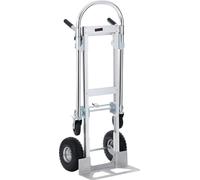 Diable pliant - Chariot pliant - Diable - 200kg - Transport - Stockage - Modèle 2 en 1 - Silver