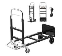 Diable pliant convertible - DUOKU - 2220A - 500 lb (226,9 kg) - 2 en 1 diable/chariot - Poignée télescopique