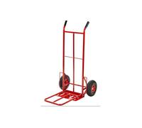 Diable professionnel - 177020 - 200 kg - 2 roues pleines - Haute résistance - Rouge