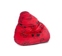 Kido By Diablo Pouf pour enfants avec remplissage Pouf Gaming Fauteuil Beanbag Couleur : rouge (velours)