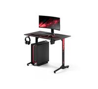 Diablo X-Mate Bureau de Gaming PC Gamer Ergonomique Carbone Crochet pour écouteurs Porte-Gobelet (100 x 75 x 60 cm)