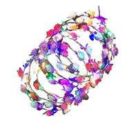 Diadème LED à fleurs, bandeaux lumineux dans le noir, 10 pièces cheveux modernes pour fêtes à la plage Halloween mariages et jeux de rôle