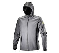 Diadora Utility 702.173554 Softshell Level ISO 13688:2013 Veste de travail, gris acier, tailles XS
