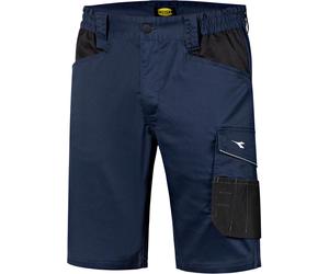 Diadora Utility Poly 2.0 Bermuda, pantalon de travail M Bleu Foncé/Noir Bleu Foncé/Noir