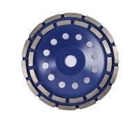 Diagau Diamanttechnik Meule diamantée à double segment 230 mm, avec support de 22,23 mm, pour ponçage du béton