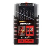 Coffret forets méral DIAGER HSS G3 - 19 pièces - Ø de 1mm à 10mm - 705D
