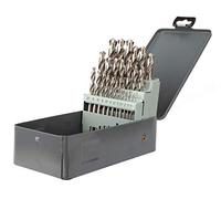 DIAGER - Forets HSS meulé taillé - Coffret de 25 forets - Perçages aciers alliés et non-alliés - Usage polyvalent - diamètre 1 à 13mm/0,5mm