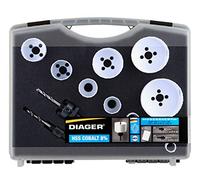 Diager, Mallette Scie Cloche Special Maintenance Composition 19-22-25-32-35-38-44-57-68-76 2 Adaptateurs Hexa avec Foret Centreur