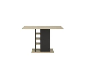 DIAGONE Table avec rangement OXFORD Marron