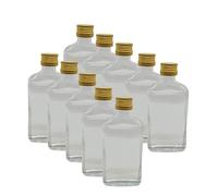 DIAH DO IT AT HOME Lot de 20 flacons en verre avec couvercle à visser Doré 50 ml Pour liqueur DIY Cadeaux de mariage
